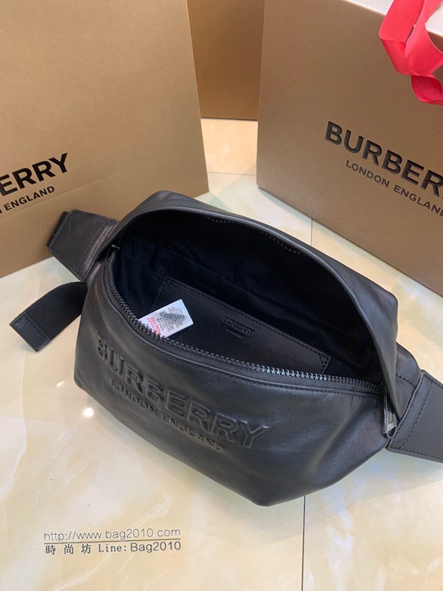 Burberry專櫃新款腰包 巴寶莉男士全皮腰包挎包胸包  db1216